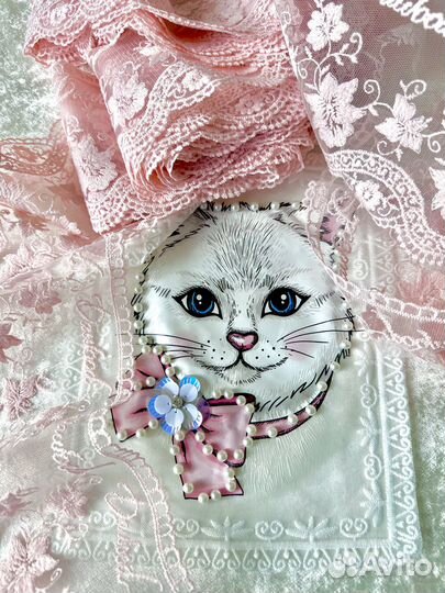 Аппликация нашивка декор кружевной элемент