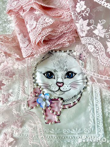 Аппликация нашивка декор кружевной элемент