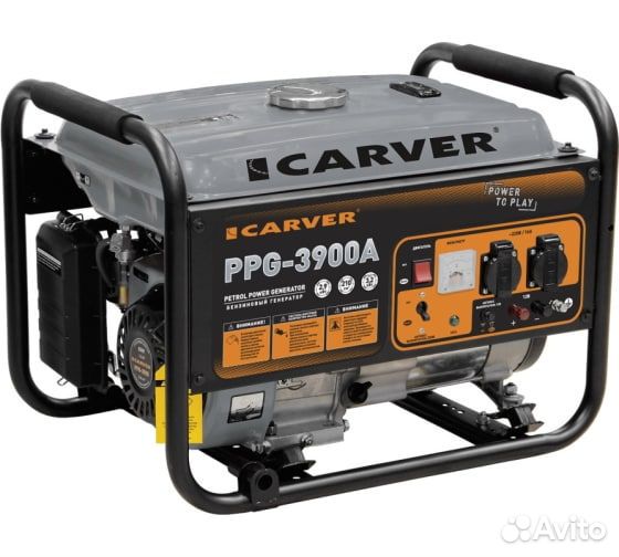 Генератор бенз. carver PPG- 3900А 3 кв
