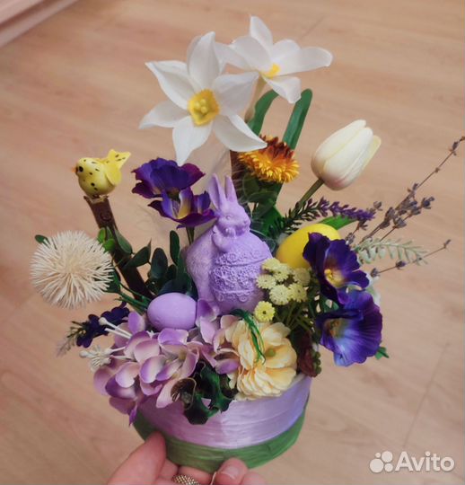 Композиция на пасху,кролик