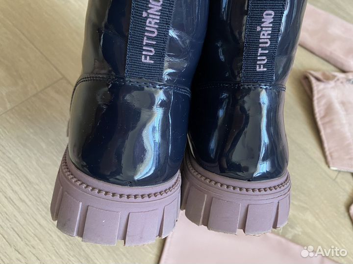 Ботинки на флисе futurino 36 размер для девочки