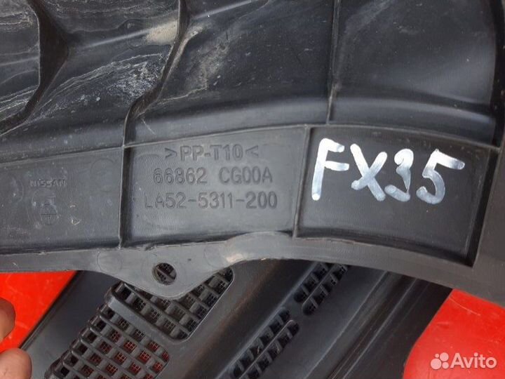 Решетка стеклоочистителя\Жабо Infiniti Fx