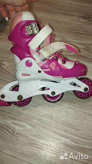 Роликовые коньки caprice стелька 16,5 см