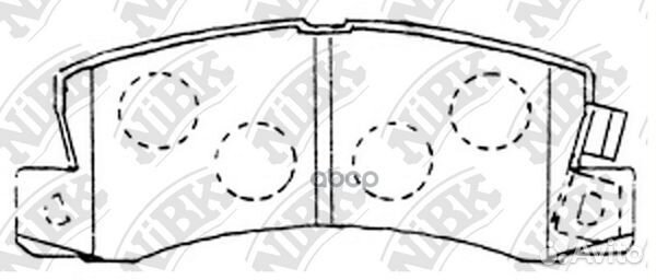Колодки тормозные дисковые PN1321 NiBK