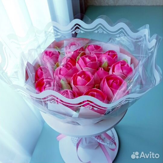 Цветы зефирные розы/сладкий подарок