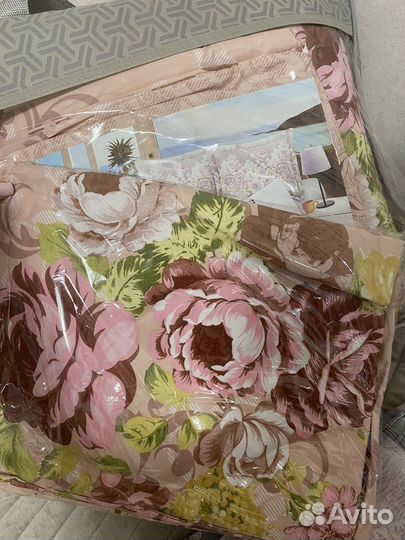 Постельное белье евро с одеялом