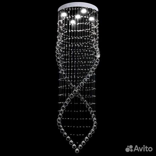 Светильник каскад 'Лайма' 5xLED хром 60х60х150см