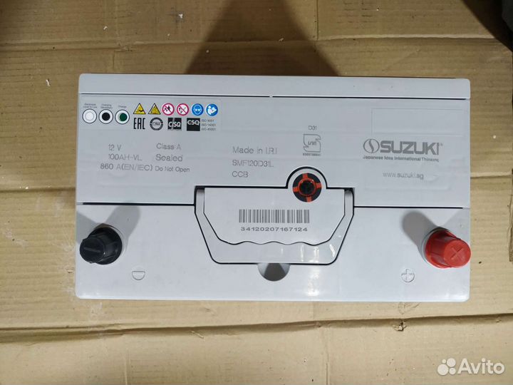 Аккумулятор suzuki 6ст-100.0 (120D31L), EN 920A