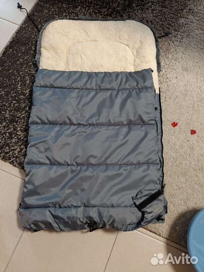 Меховой конверт в коляску овчина