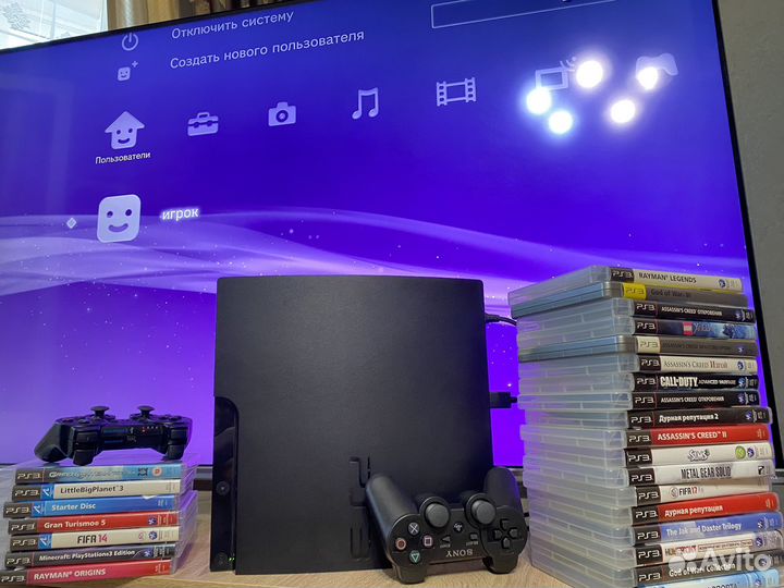 Sony ps3 3000+ игр/ 2геймпада