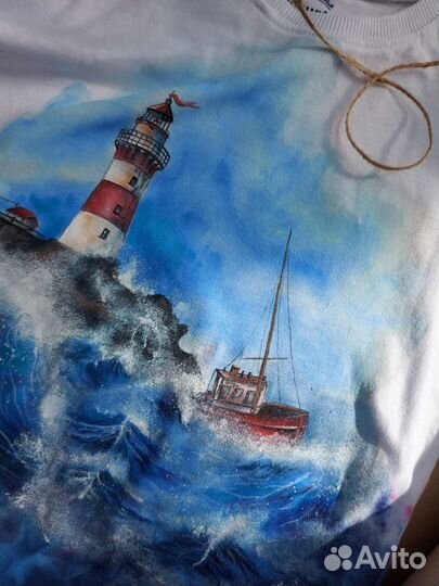 Футболка с ручной росписью