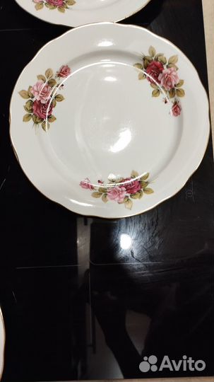 1) Тарелки, Дулево,6шт 2) Тарелки Yamatsu 6шт