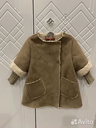 Пальто для девочки zara 86 рост