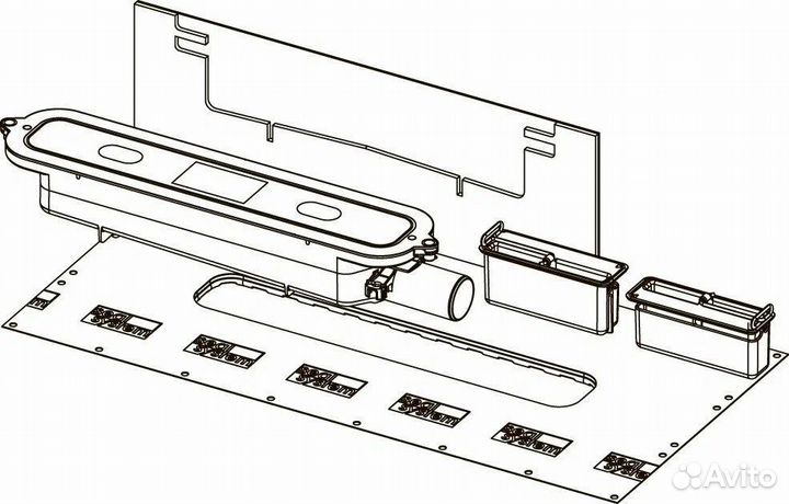 Сифон для душевого лотка tece Drainprofile 673001 DN 40