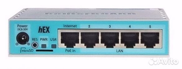 Маршрутизатор Mikrotik hEX (RB750Gr3)