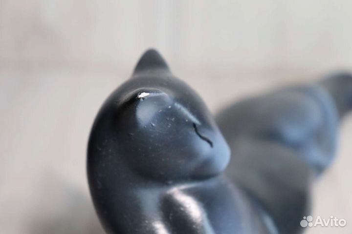 Статуэтка собака, кошка и котенок