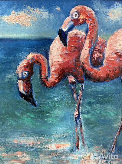 Картина маслом на холсте в раме