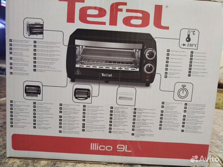 Мини печь Tefal lllico 9L новая