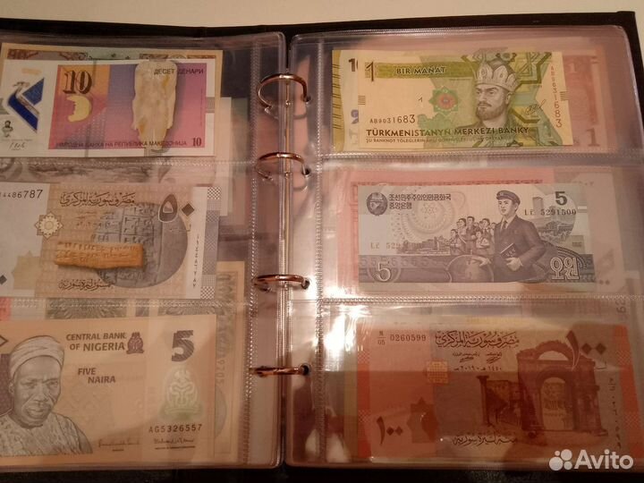 Альбом с иностранными банкнотами