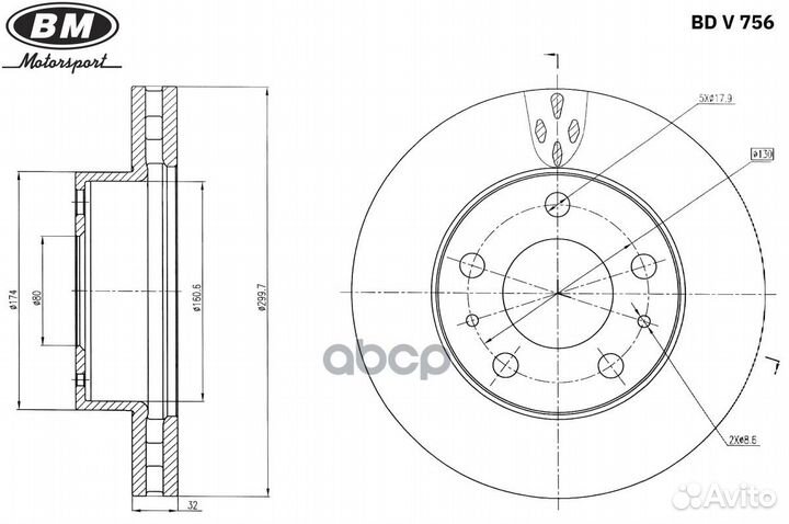 Диск тормозной перед, прав, лев nsii00073581