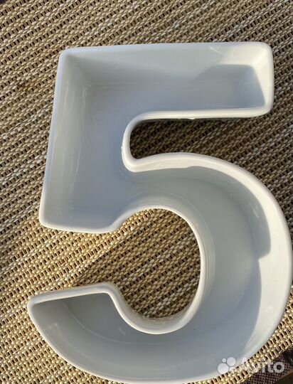 Керамическая цифра 5