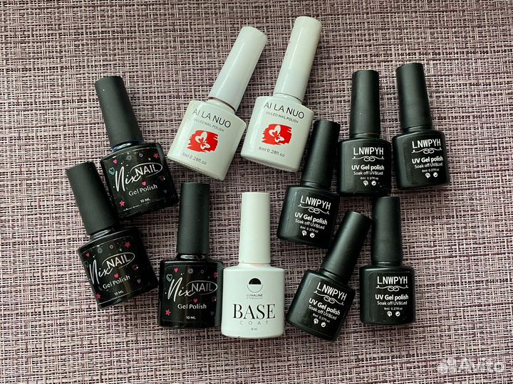 10 гель лаков и 1 камуфляжная база