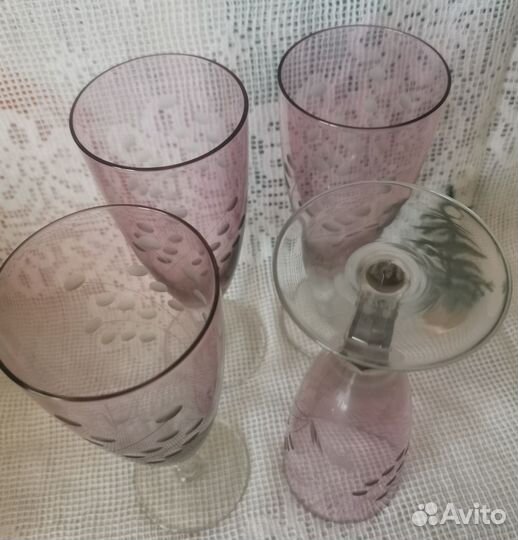 Рюмки цветное стекло СССР