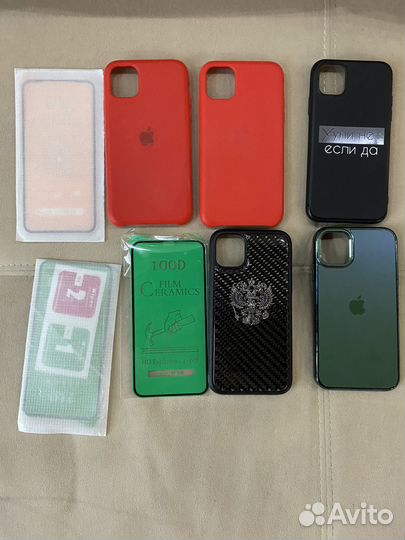 Чехлы и защитные стекла на iPhone 11