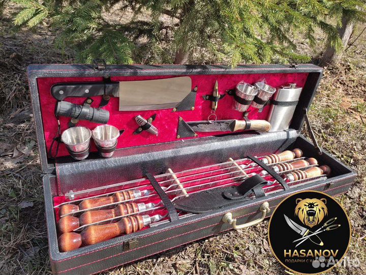 Набор шампуров подарочный