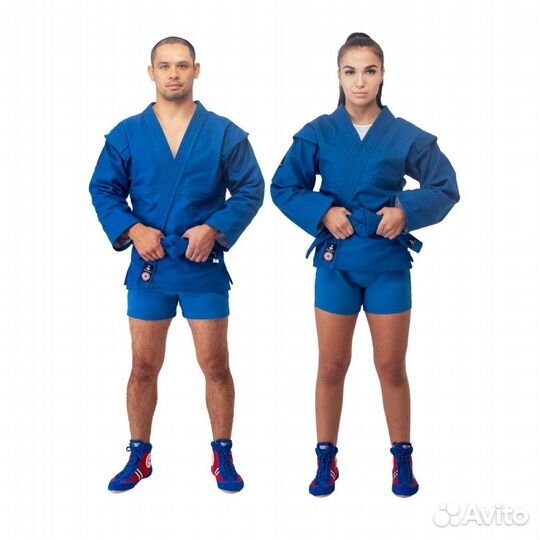 Куртка самбо Bravegard ascend вфс синяя/красная