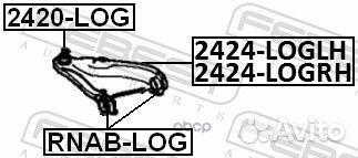 Рычаг правый renault logan, sandero 2424-logrh