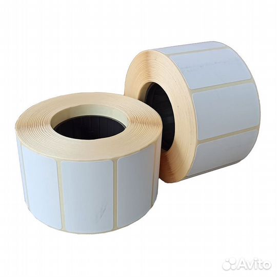 Термоэтикетки 43 25. Намотка 1000 шт. 43*25*1000