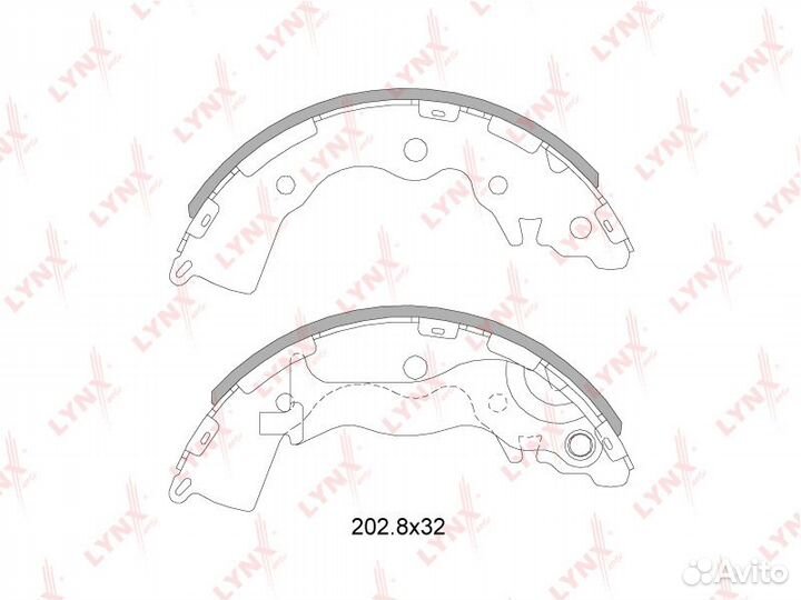 Колодки тормозные задние (Барабанные)