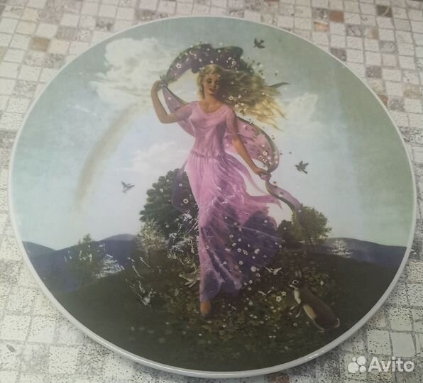 Декоративная настенная тарелка, Чехия