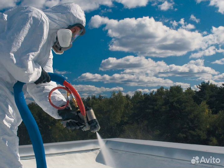 Гидроизоляция полимочевиной плоской кровли