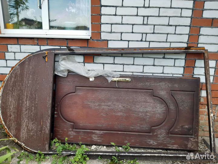 Дверь входная металлическая двустворчатая бу