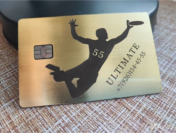 Визитки/карты из металла, лазерная гравировка