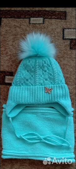 Шапка и снуд для девочки