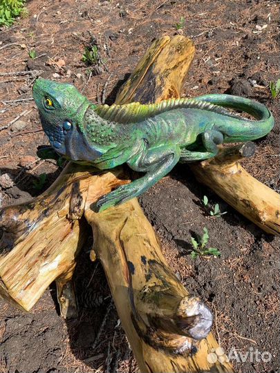Садовая фигура игуана
