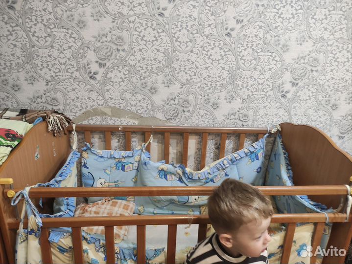 Детская кровать для новорожденных бу