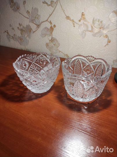 Салатники хрустальные