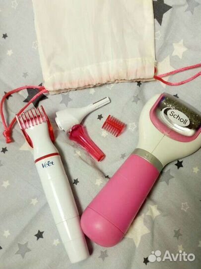 Пилка электрическая scholl и триммер veet