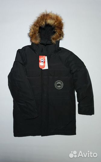 Зимняя куртка Canada goose черная размер 50