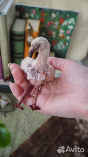 Авторская игрушка Тедди Фламинго