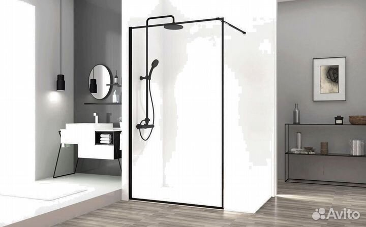 Душевая стеклянная перегородка