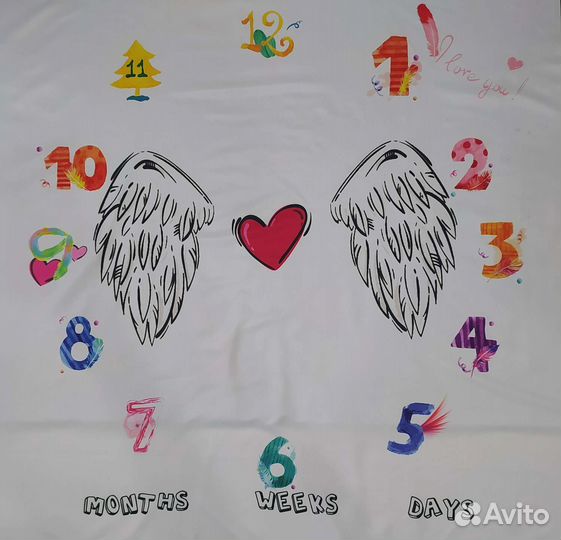 Фотоплед для фотосессии новорожденных