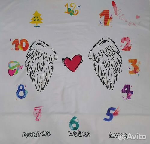 Фотоплед для фотосессии новорожденных