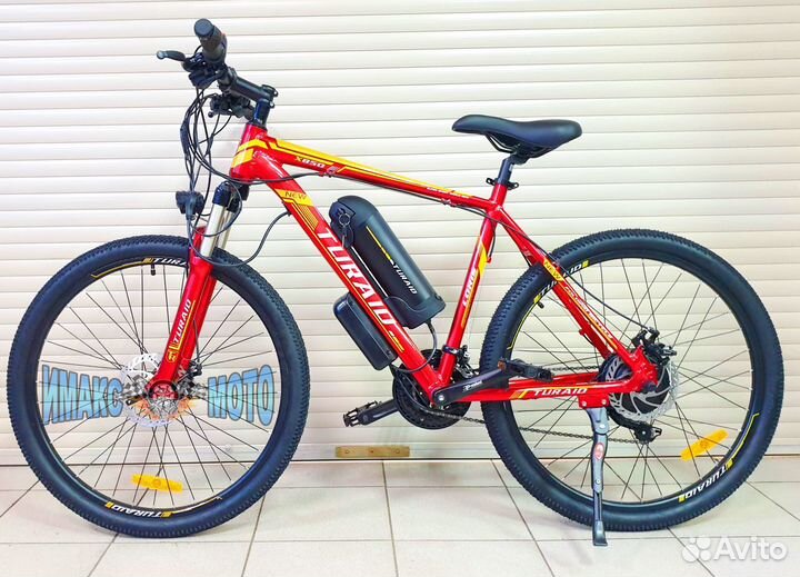 Электрический велосипед Turaid красный (мужской)