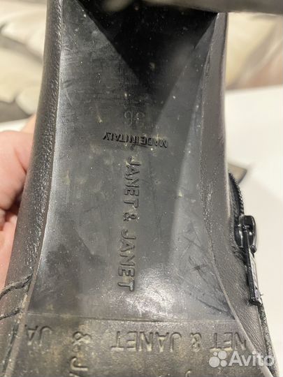 Сапоги женские натуральная кожа 36