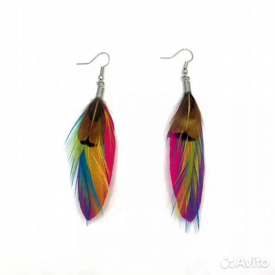 Серьги с перышками Feather Earrings